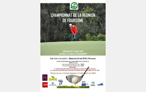 CHAMPIONNAT DE FOURSOME : LE 31 MAI AU COLORADO