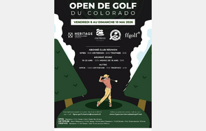 Les départs = OPEN DU COLORADO 2026 des vendredi 8, samedi 9 et dimanche 10 mai