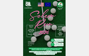 Annulation compétition SOLEM RUN du samedi 08-08-2026 au Golf Club du Colorado