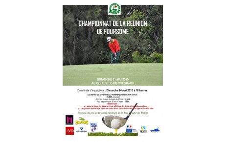 CHAMPIONNAT DE FOURSOME : LE 31 MAI AU COLORADO