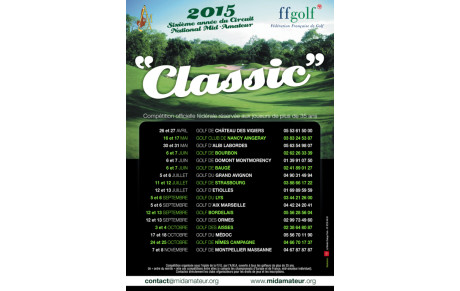 CLASSIC MID-AMATEUR : LES 6 ET 7 JUIN AU GCB 