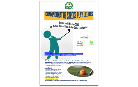 STROKE-PLAY JEUNES : LE 14 FÉVRIER AU GBB