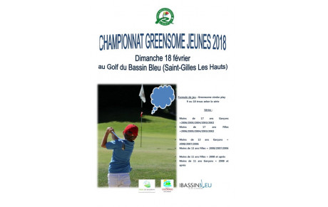 CHAMPIONNAT GREENSOME JEUNES 2018 DEPARTS