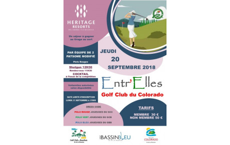 ENTR'ELLES 2018 AU GOLF CLUB DU COLORADO LES DEPARTS DU 20/09