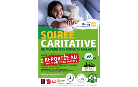 SOIREE CARITATIVE EN FAVEUR DES ENFANTS MALADES REPORTEE MERCEDES OPEN GOLF DE LA REUNION