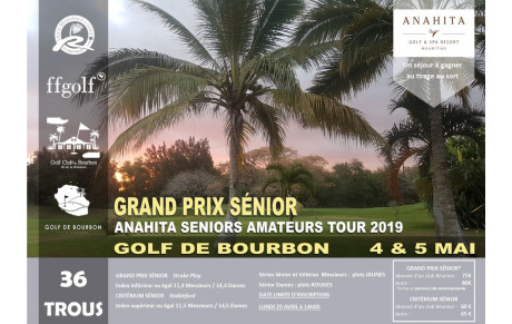 GRAND PRIX SENIOR AU GOLF DE BOURBON LES 4 ET 5 MAI 2019