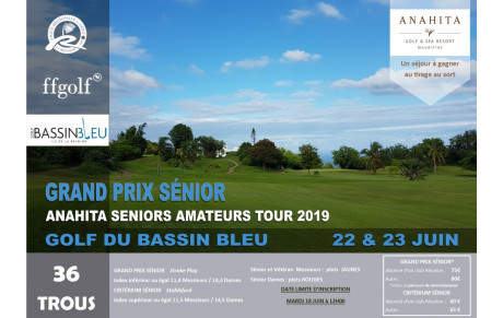 GRAND PRIX SENIOR AU GOLF DU BASSIN BLEU LES 22 ET 23 JUIN 2019 LES DEPARTS T1