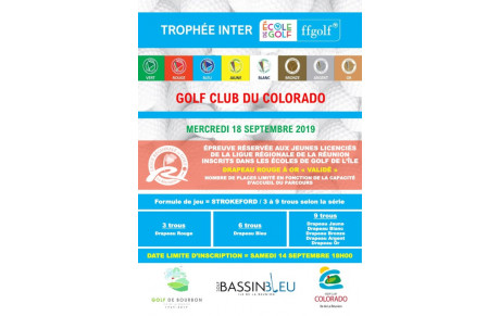 TROPHEE INTER ECOLE DE GOLF MERCREDI 18 SEPTEMBRE 2019 AU GOLF CLUB DU COLORADO