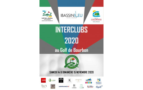 INTERCLUBS 2020 SAMEDI 14 &amp; DIMANCHE 15 NOVEMBRE AU GOLF DE BOURBON