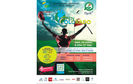 OPEN DU COLORADO 30 avril &amp; 1er mai 2022 au Golf du Colorado