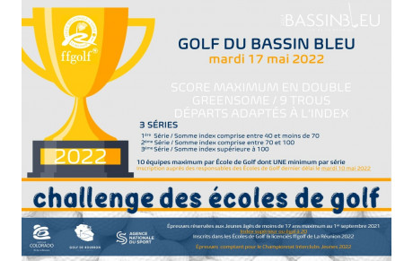 Challenge des Écoles de Golf 2022 au Golf du Bassin Bleu - 17 mai 2022