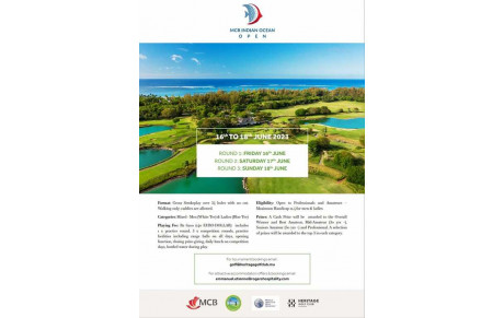 MCB Indian Ocean Open 2023⛳️ 🗓16 - 18 June 2023 ➡️A counting event for WORLD AMATEUR GOLF RANKING (WAGR)