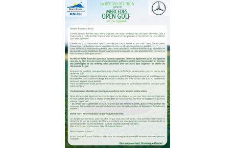 MERCEDES OPEN GOLF DE LA RÉUNION 2023 GOLF DE BOURBON