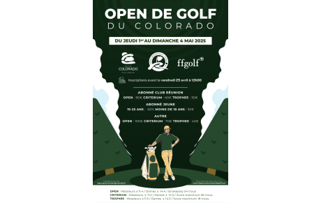  LES DEPARTS DU JEUDI 1ER MAI / OPEN DU COLORADO 2025